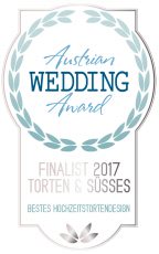 Plakette Finalistin beim Austrian Wedding Award 2017